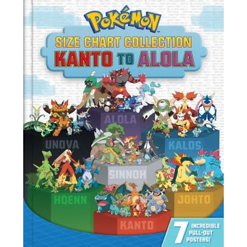 Pokémon Size Chart Collection: Kanto to Alola - Hardcover