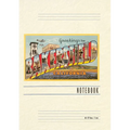 Vintage Lined Notebook Greetings from Bakersfield, California