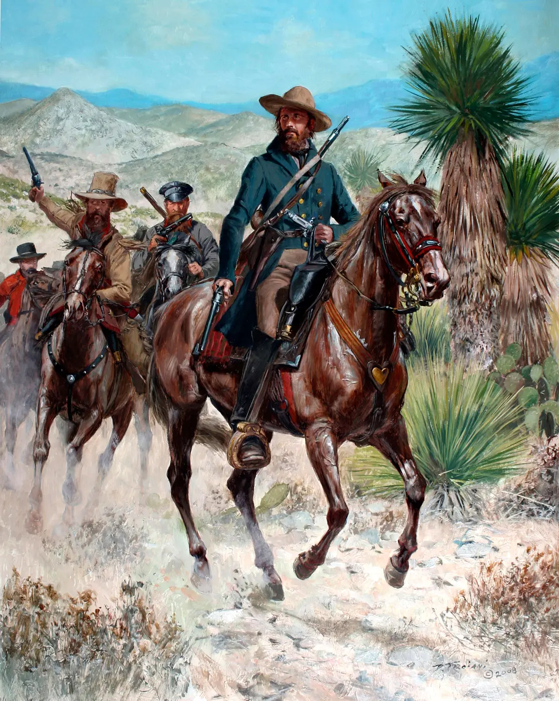 Hay's Regiment Mounted Texas Volunteers, Mexican War, 1847 - Artist Proof