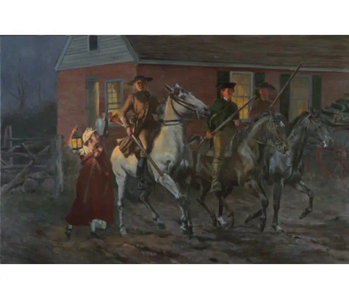 Departure Of The Minutemen, Westford Responds, April 19, 1775