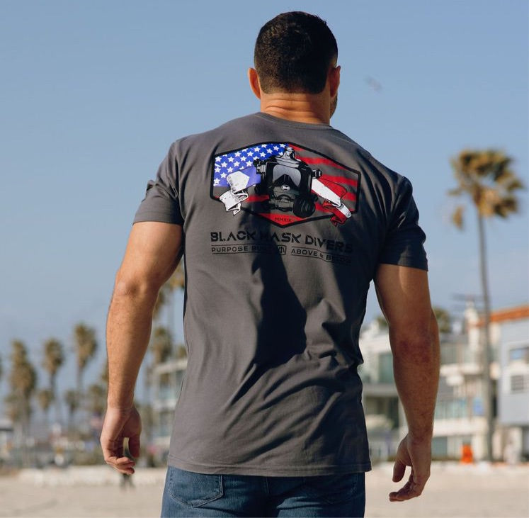 Patriot T-Shirt Heavy Metal Gray