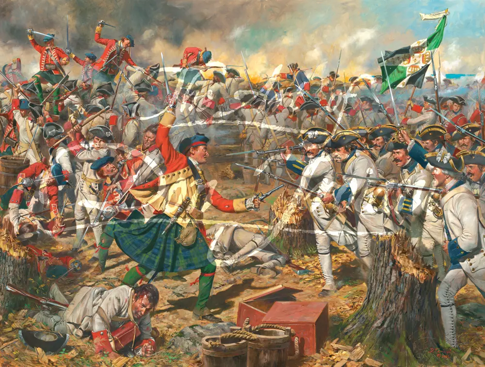 Fort Ticonderoga 1758 - Canvas Giclee Artist Proof