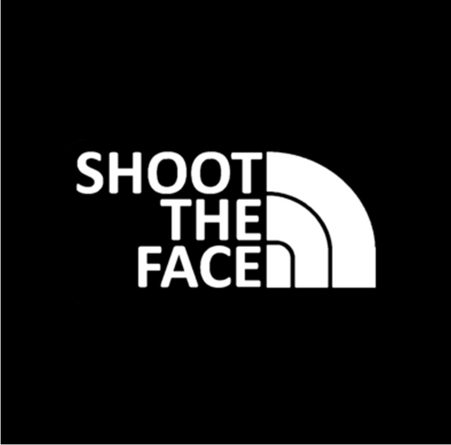 "SHOOT THE FACE" TEE (OFF WHITE)