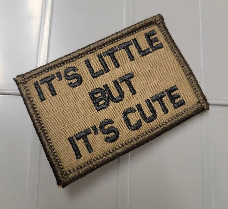 As Seen on Socials - It's Little But It's Cute - 2x3 Patch - Coyote w/Black