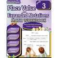 Place Value and Expanded Notations Math Workbook 3rd Grade: Place Value Grade 3, Expanded and Standard Notations with Answers - Paperback