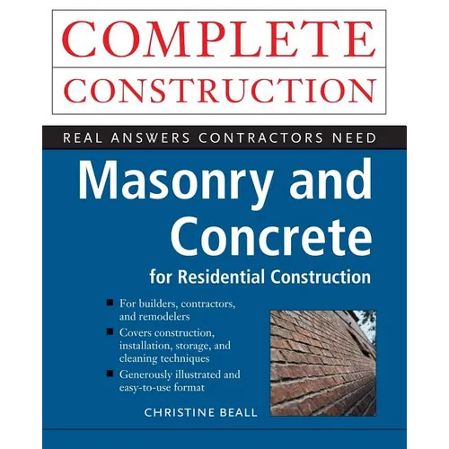 Masonry and Concrete Complete Construction - Paperback