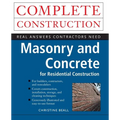 Masonry and Concrete Complete Construction - Paperback