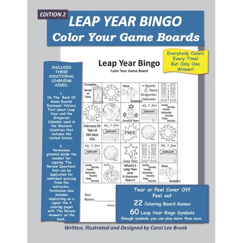 Leap Year Bingo: Color Your Own Game Boards Edition 2 - Paperback