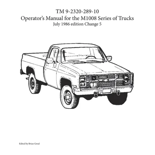 TM 9-2320-289-10 Operator's Manual for the M1008 series of trucks