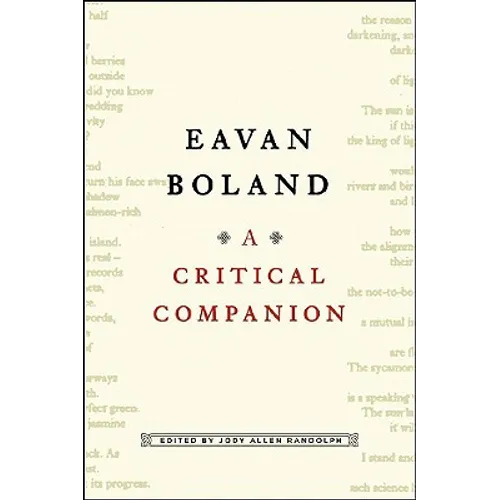 Eavan Boland: A Critical Companion - Paperback