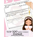 Top 100 Bible Verses Cursive Handwriting Workbook: Learning Cursive Handwriting Practice Sentences with Bible Verses to Memorize Are Powerful and Insp - Paperback