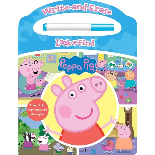 Peppa Pig: Write-And-Erase Look and Find - Board Book