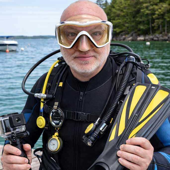 Maskoptix Prescription Diving Glasses EAB-16-Matte Gold