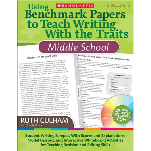 Using Benchmark Papers to Teach Writing with the Traits: Middle School: Grades 6-8 [With CDROM] - Paperback