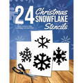 Christmas Snowflake Stencils: 24 Paper Stencils for Winter Decorations - Paperback