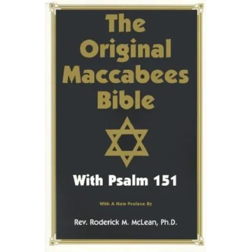 Original Maccabees Bible-OE: With Psalm 151 - Paperback