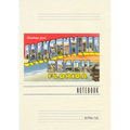 Vintage Lined Notebook Greetings from Jacksonville Beach, Florida - Paperback