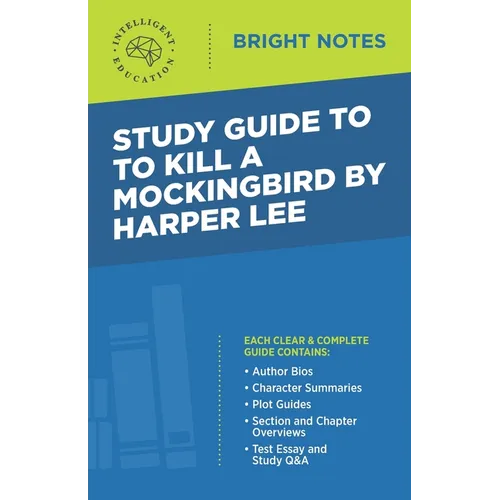 Study Guide to To Kill a Mockingbird by Harper Lee - Paperback