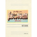 Vintage Lined Notebook Greetings from Melbourne, Florida - Paperback