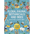 Flora, Fauna, Botanicals, and Bees Sticker, Color & Activity Book: Over 200 Unique Stickers - Paperback