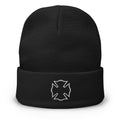 Maltese Cross Embroidered Beanie