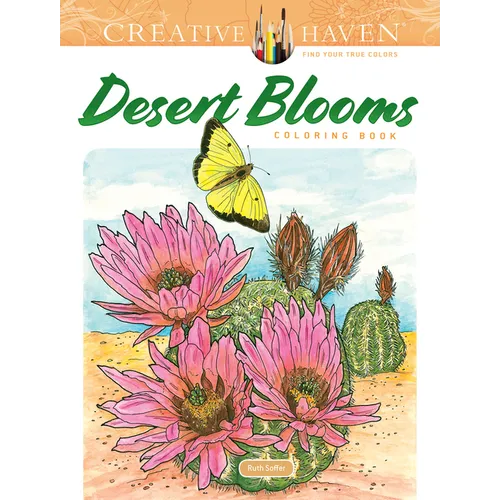 Creative Haven Desert Blooms Coloring Book - Paperback