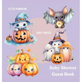 Halloween Baby Shower Guest Book (hardback) - Hardcover