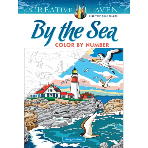 Creative Haven by the Sea Color by Number - Paperback