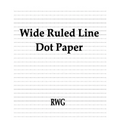 Wide Ruled Line Dot Paper: 200 Pages 8.5" X 11" - Paperback