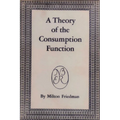 A Theory of the Consumption Function - Paperback