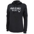 Ladies United States Air Force Mom Hood (Heather Black)