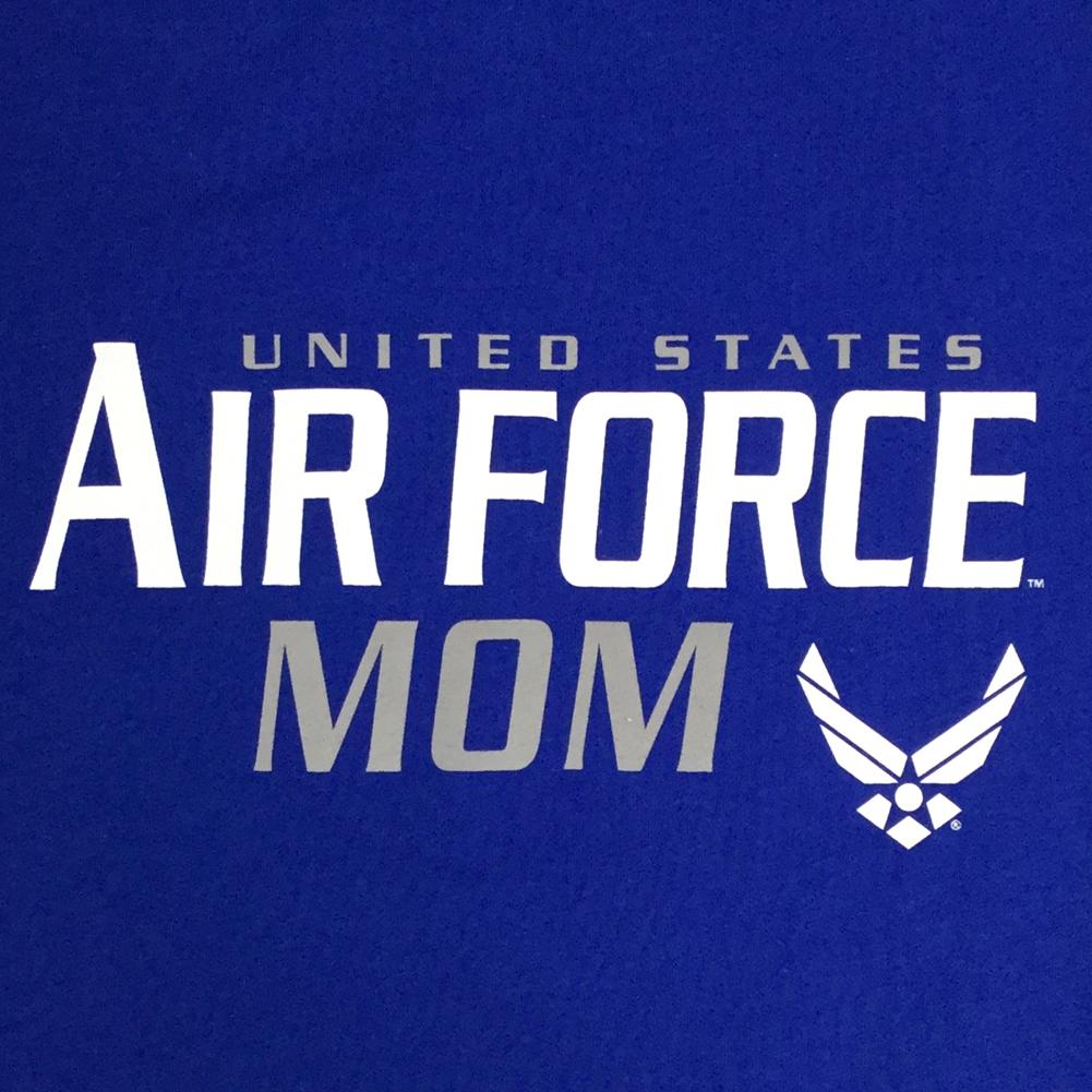 Ladies United States Air Force Mom T-Shirt (Royal)