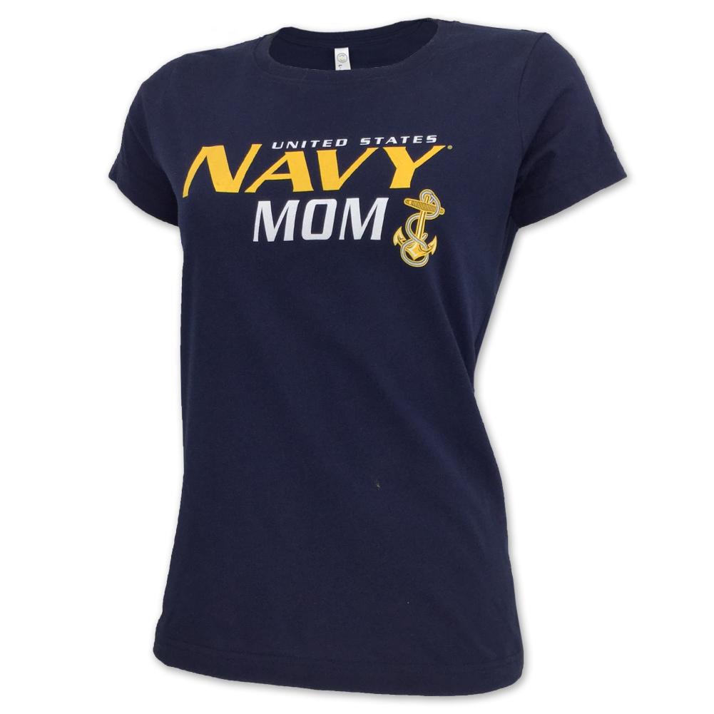 Ladies United States Navy Mom T-Shirt (Navy)