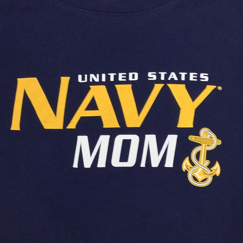 Ladies United States Navy Mom T-Shirt (Navy)