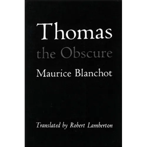 Thomas the Obscure - Paperback