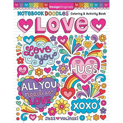 Notebook Doodles Love: Coloring & Activity Book - Paperback