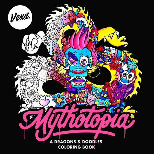 Mythotopia: A Dragons and Doodles Coloring Book - Paperback