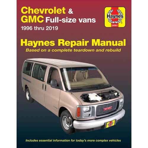 Chevrolet & GMC Full-Size Vans 1996-19 - Paperback