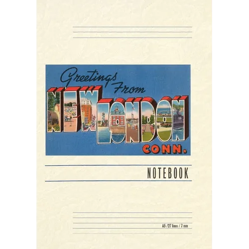 Vintage Lined Notebook Greetings from New London