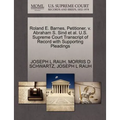 Roland E. Barnes, Petitioner, V. Abraham S. Sind et al. U.S. Supreme Court Transcript of Record with Supporting Pleadings