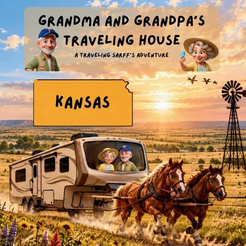 Grandma and Grandpa's Traveling House in Kansas: A Traveling Sarff's Adventure