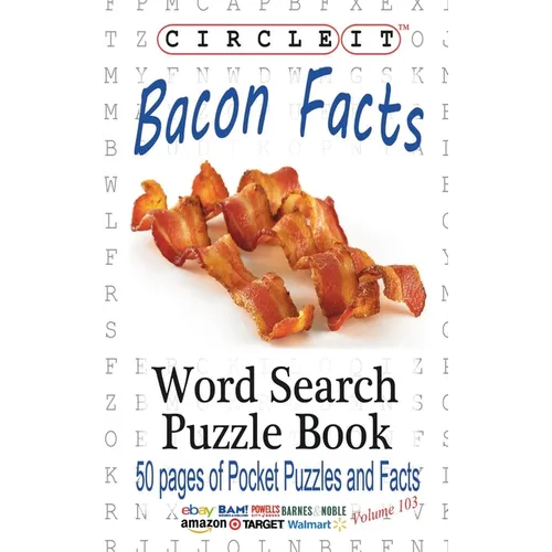 Circle It, Bacon Facts, Word Search, Puzzle Book - Paperback