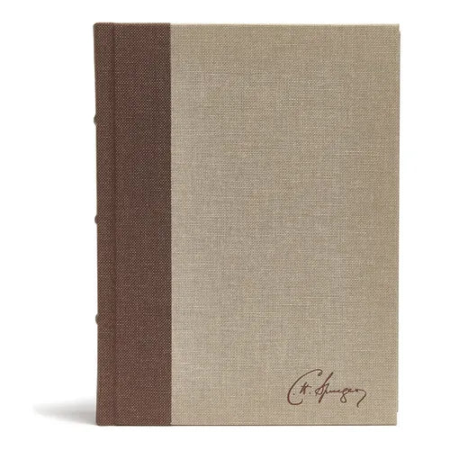 CSB Spurgeon Study Bible, Brown/Tan Cloth Over Board - Hardcover