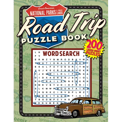 Great American Public Lands Road Trip Puzzle Book - Paperback