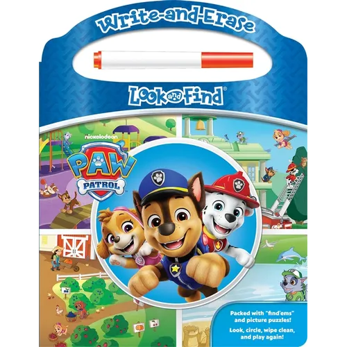 Nickelodeon Paw Patrol: Write-And-Erase Look and Find - Board Book