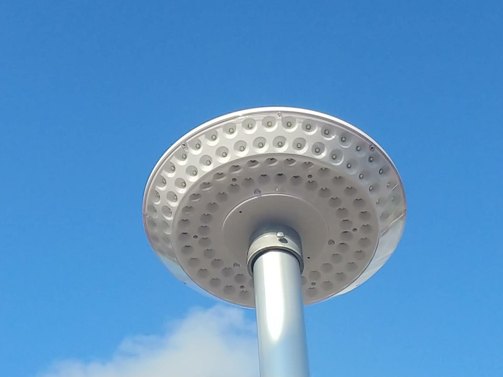 Quadruple-Row Solar Flagpole Top Light | 136-LED High-Output Flag Illumination