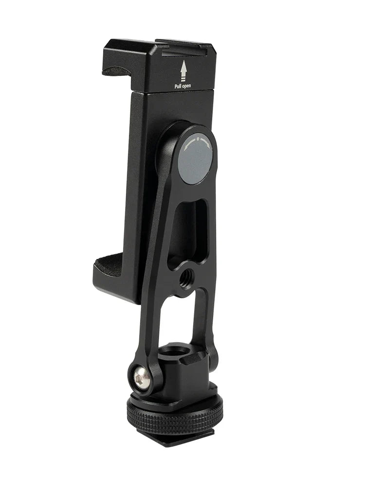 Linkogear Aluminum Phone Clamp Mount 360° Rotating Cold Shoe Tripod