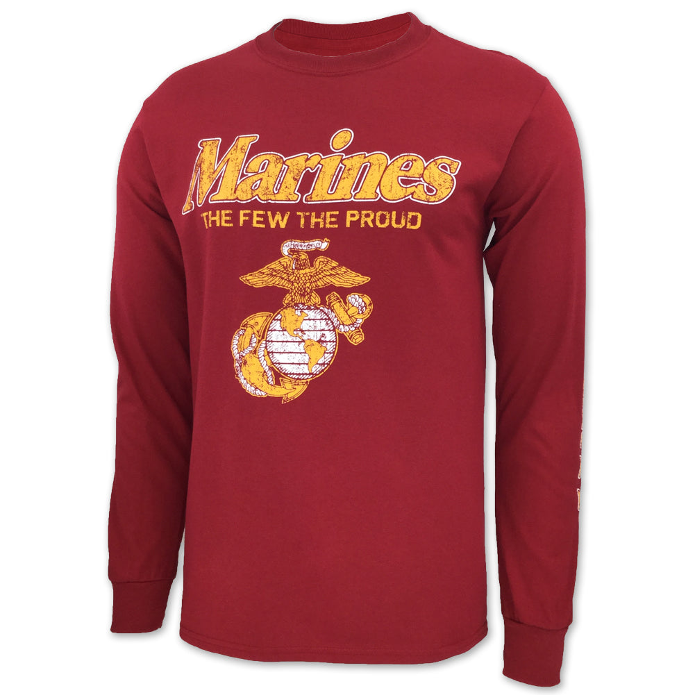 Marines The Few The Proud Long Sleeve T (Cardinal)