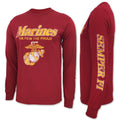 Marines The Few The Proud Long Sleeve T (Cardinal)