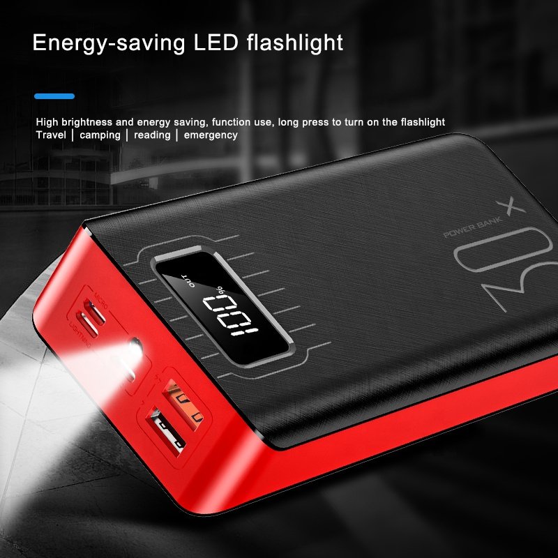 20000mAh External Battery Power Bank Dual USB With LED Flashlight – view 6